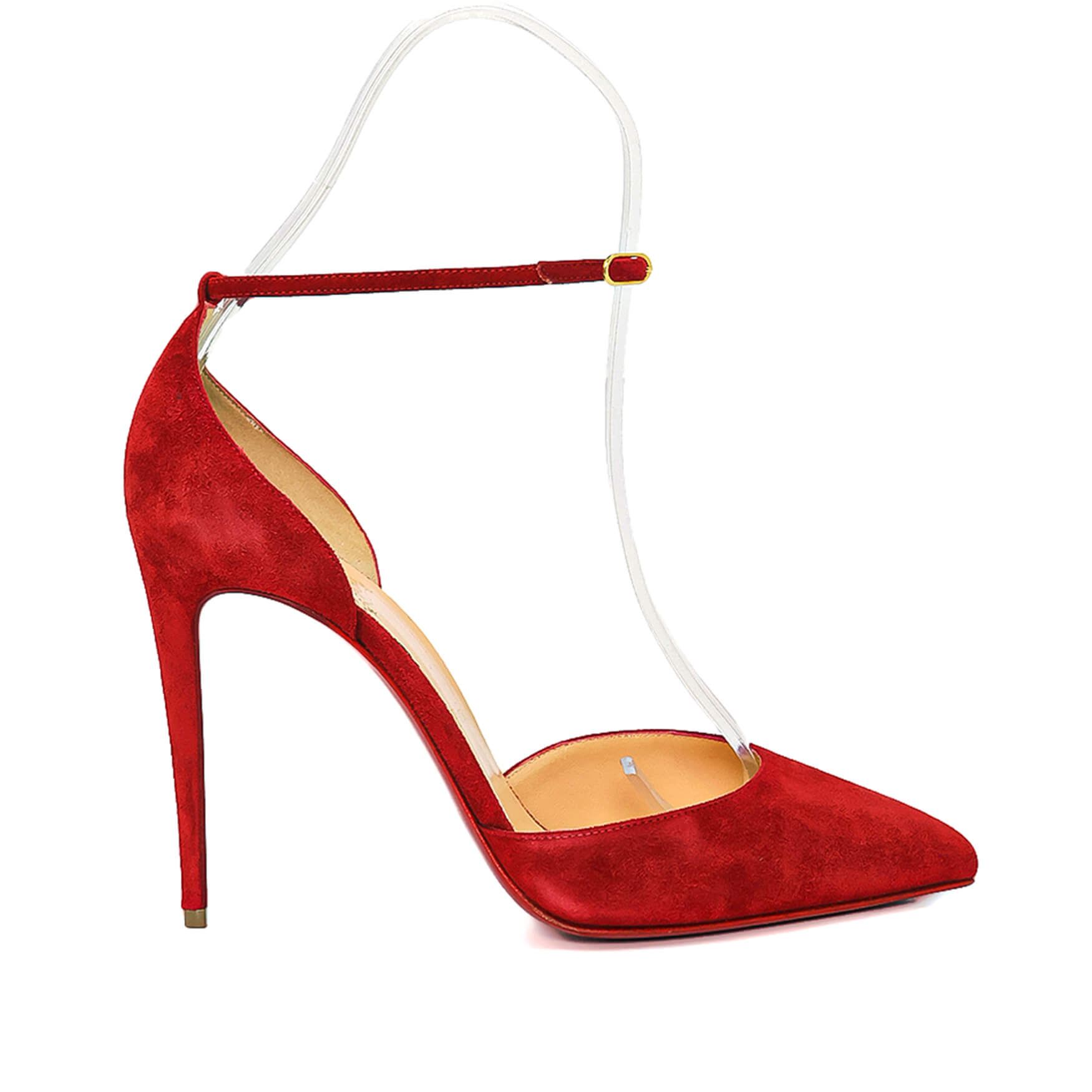 Christian Louboutin - Red Suede Pumps